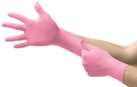 MICRO-TOUCH® NITRAFREE™ Nitrile powder-free Exam Gloves Pink (100/box)