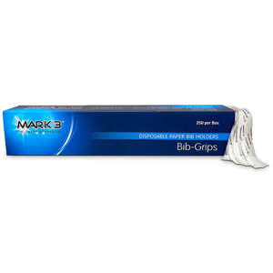Bib-Grips Disposable Paper Bib Holders 250/bx. - MARK3®