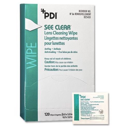 PDI SEE CLEAR - Eye Glass cleaning wipe