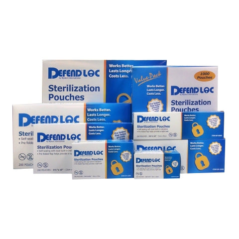 DEFENDLOC PRE-FOLDED Sterilization Pouches