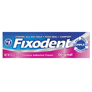 Fixodent Denture Adhesive, Original, .75 oz, 24/cs