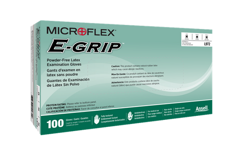 ANSELL MICROFLEX® E-Grip™ L97 Powder-Free (PF), Latex, Non-Sterile (100/box)