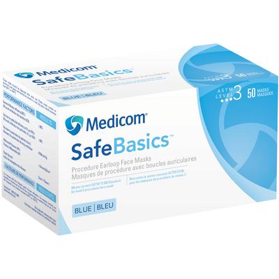 SafeBasics® Earloop Mask- Level 3 - Box of 50