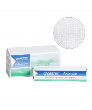 Crosstex -ADVANTAGE ((Imported) Non-Woven Sponges 4 Ply, Non-Sterile