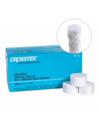 Braided Cotton Rolls Non-Sterile / Crosstex
