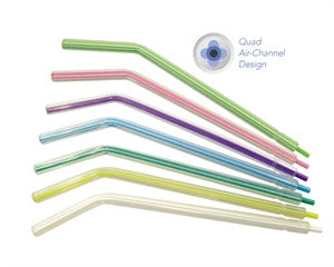 Multicolored Tips- Plastic Air/Water 3-Way Syringe Tips