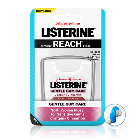 LISTERINE® GENTLE GUM CARE FLOSS /5 yds, Fluoride-free, 144/cs