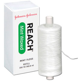 Reach Waxed Mint Dental Floss/ 200 yard ( No Dispenser)